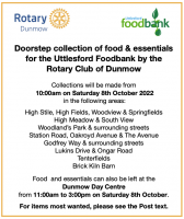 Collection for Uttlesford Foodbank.